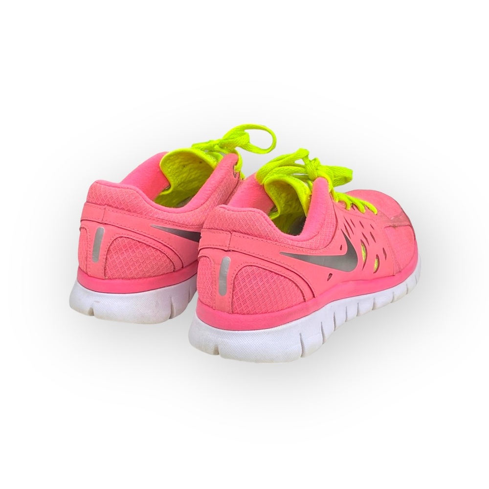 Nike ✔︎ Flex Run GS Running Shoes Sneakers ✔︎ Pink + Yellow ✔︎ 38 8M 6.5Y - Picture 3 of 16